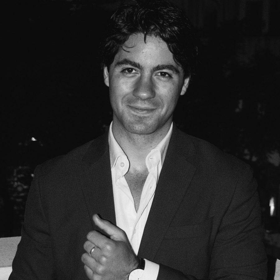 Retrato en blanco y negro de Pablo María Pineda